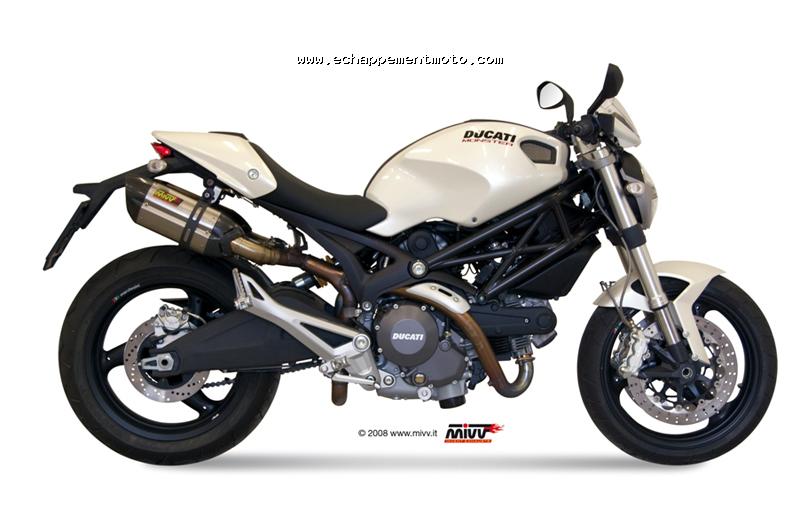 echappement moto DUCATI Monster 696 MIVV SUONO D023L7